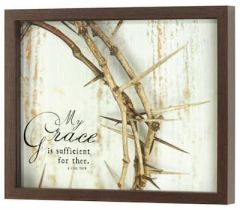 Framed Wall-My Grace Is Sufficient FRMWDWAL-1411-19