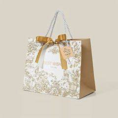 Gift Bag-Gold Retro Large (031505)