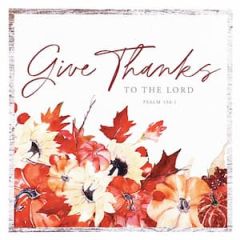 Plaque-Give Thanks to the Lord R7672