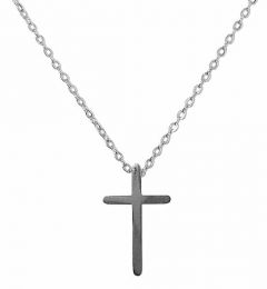 Necklace with Cross, ELEGANCE, WHITE Gold