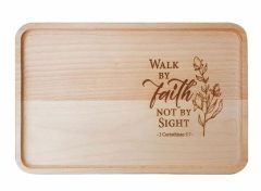 Solid Wood Platter-Walk by Faith