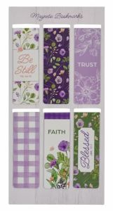 Magnetic Bookmark Set of 6-New Mercies Purple Green MGB099