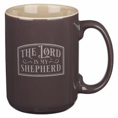 Lord is My Shepherd Ceramic Mug-Mocha Brown