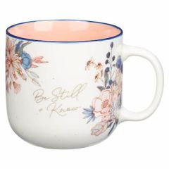 Mug: Ceramic-Be Still & Know Peach Blossom MUG1218