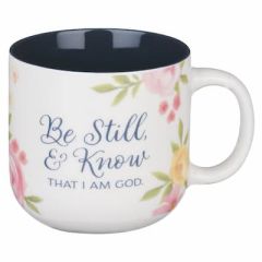 Mug: Ceramic-Be Still and Know Painted Peonies MUG1269