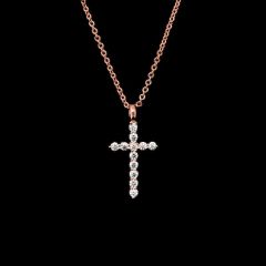 Brilliance Eternity: Cross ROSE Gold