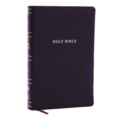 NKJV Personal Size Large Print Reference LeatherSoft-Black