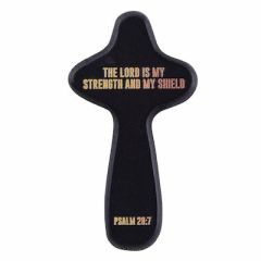 Cross (Hand Held )-Strength & My Shield Black P7319