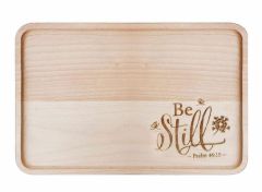 Solid Wood Platter-Be Still