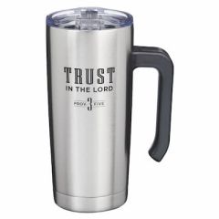 Mug: Stainless Steel with Handle-Trust in the Lord SMUG329