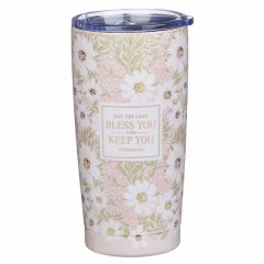 Mug: Stainless Steel-Bless and Keep You Blush Bloom SMUG353