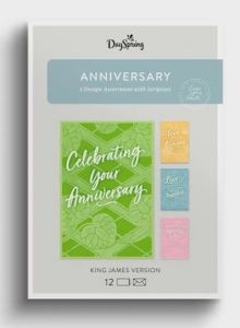 Boxed Cards-Anniversary Colorful Designs U2655