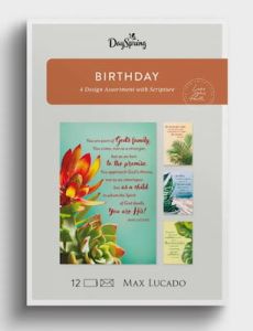 Boxed Cards-Birthday Botanical Art M Lucado U2657