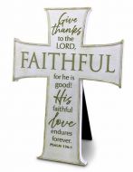 Cross-TableTop: Give Thanks, Faithful, White, 11963