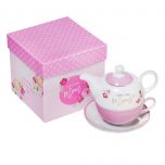 Teapot Set for One: I Love You Mom, TPS006