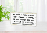 May Yours Be Every Blessing, Tabletop Wood Plaque