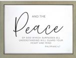 Plaque Framed-Peace Of God, RFT0016