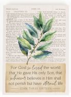 Word Block TableTop: For God So Loved The World That He Gave His Only Son, BHB0459