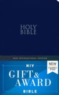 NIV Gift And Award Bible-Leatherlook, Blue, Comfort Print