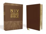 NIV Thinline Reference Bible, Large Print Genuine Leather-Buffalo Brown