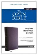 NIV Open Bible-Hardcover, Gray, Red Letter, Comfort Print