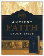 CSB Ancient Faith Study Bible, LeatherTouch Navy