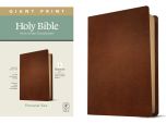 NLT Personal Size Giant Print Bible Genuine-Brown