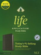 NLT Life Application Study Bible LeatherLike-Black & Onyx, INDEXED, Third Edition