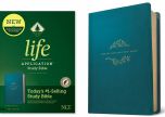 NLT Life Application Study Bible LeatherLike-Teal Blue, INDEXED, Third Edition