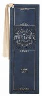 Bookmark FauxLeather-Trust In The LORD, Navy, BMF115
