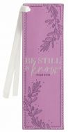 Bookmark FauxLeather-Be Still & Know, Lilac, BMF148