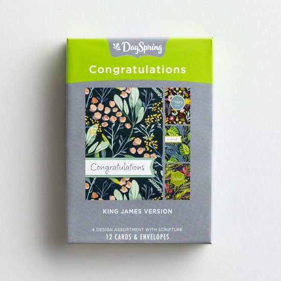 Boxed Cards-Congratulations,Botanical , J0379