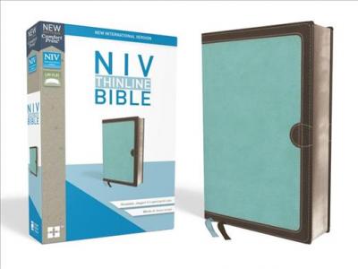 NIV Thinline Bible (Blue and Brown Imitation Leather)