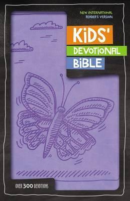 NIrV Kids Devotional Bible - Lavender Butterfly