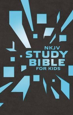 NKJV Study Bible For KIDS (Leatherlook Grey/Blue)