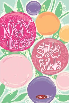 NKJV Illustrated Study Bible for Kids, Flower Hardcover (Girls Edn)