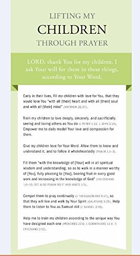 Prayer Card - Lifting My Children Through Prayer Card #CRD18097