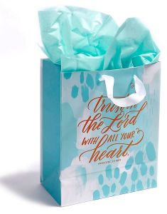 Gift Bag (Medium)-Trust in the Lord, With Tissue, 30255