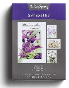 Boxed Cards-Sympathy Butterflies, J3355