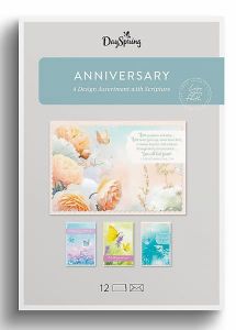 Boxed Cards-Anniversary, Butterfly Floral, U0063