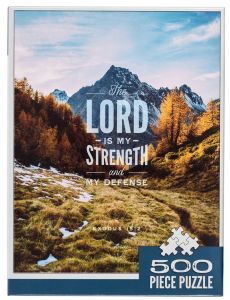 Puzzle 500-piece: My Strength And My Defense Mountain Top, PUZ046