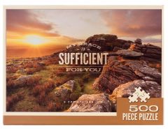 Puzzle 500-piece: My Grace is Sufficient Sunset, PUZ047