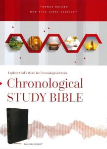 NKJV Chronological Study Bible, Leathersoft, Black, Comfort Print