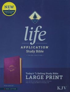 KJV LASB Life Application Study Bible, Third Edition, Large Print, Leatherlike, Purple