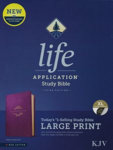 KJV LASB Life Application Study Bible, Third Edition, Large Print, Leatherlike, Purple, Thumb Indexed