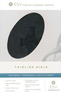 ESV Thinline Bible, TruTone-Charcoal, Celtic Cross Design