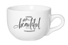 Mug Jumbo: Strong, Beautiful, Courageous, 5083
