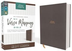 NIV Verse Mapping Bible-Cloth over Board, Gray, Comfort Print