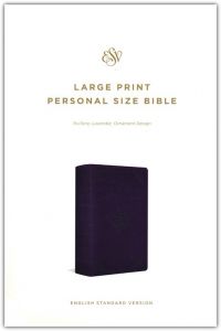 ESV Large Print Personal Size Bible, TruTone-Lavender, Ornament Design