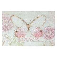 Believe Butterfly Medium Glass Cutting Board (GLC003)